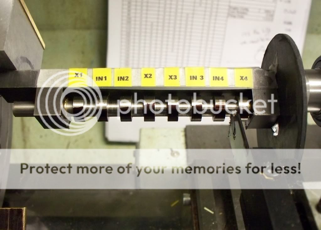 Seal Camshaft started using offset turning in a lathe www.mikes